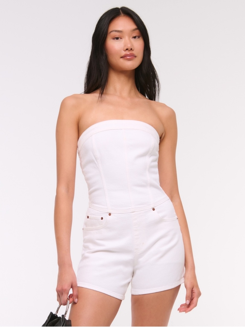 NWT - Abercrombie & Fitch - Strapless Denim Romper